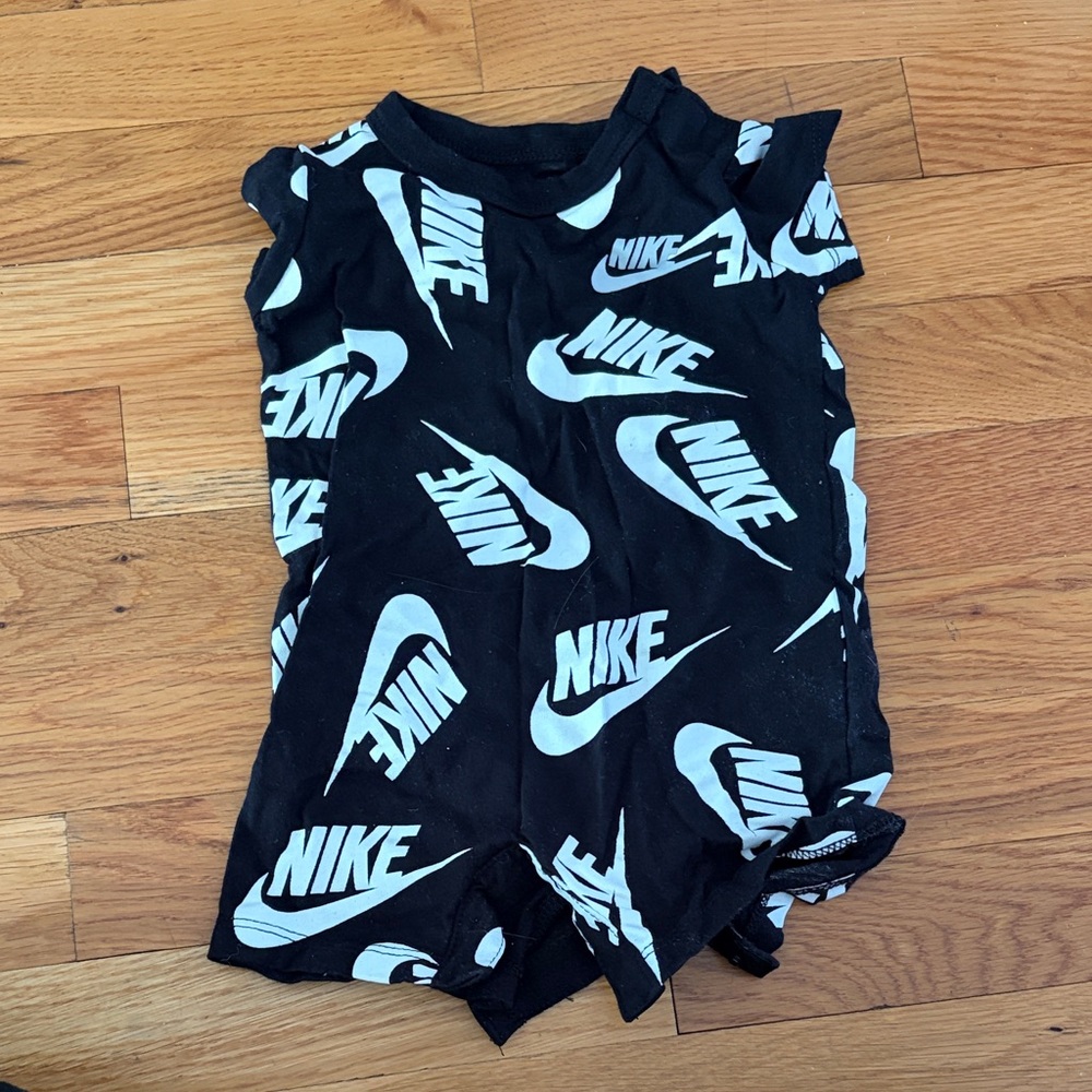 Nike Black Romper with White Logos